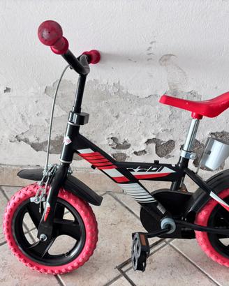 Bicicletta per Bambino 12pollici  Nero e Rosso