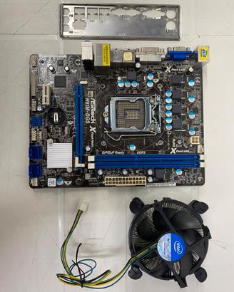 cheda Madre ASRock H61M-DGS 💻 + Dissipatore/Vento