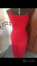 Abito lungo rosso da sera taglia S