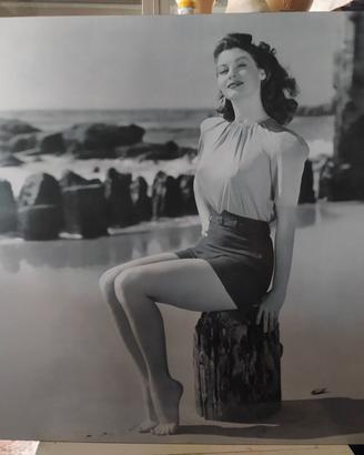 Quadro Quadrato Ava Gardner Vintage B&W 100x100