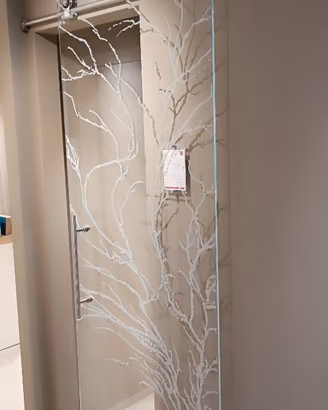 Porta scorrevole vetro Casali Albero binario inox