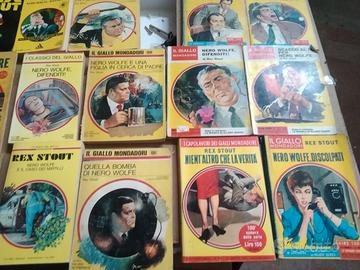 LIBRI GIALLI MONDADORI NERO WOLFE REX STOUT