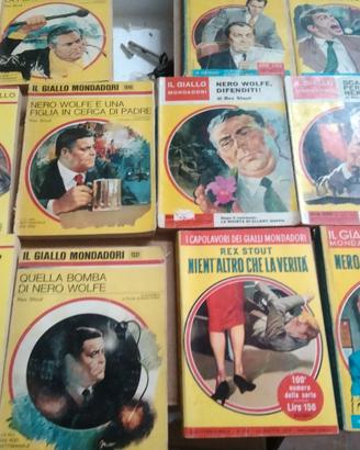 LIBRI GIALLI MONDADORI NERO WOLFE REX STOUT