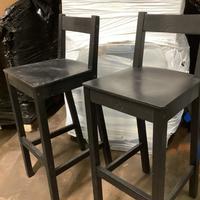 6 sgabelli alti neri