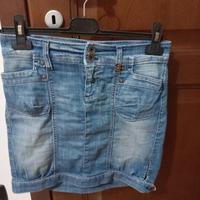 Gonna in denim marchio Sisley