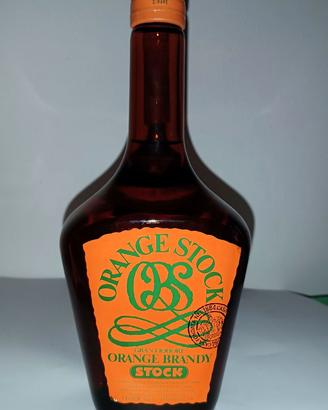 Bottiglia Vintage Orange Brandy Stock da collezion