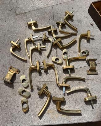 maniglie finestre Finstral ottone