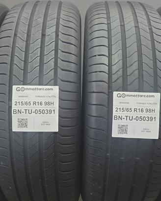 4 Pneumatici 215/65 R16 Bridgestone Turanza 6 Enli