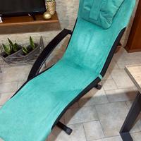 Chaise longue verde