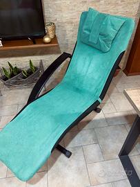 Chaise longue verde
