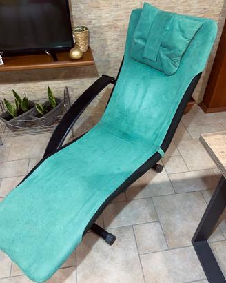 Chaise longue verde