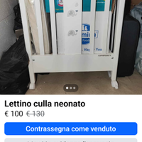 Letto culla neonato