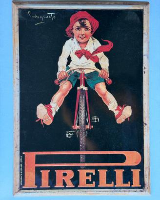 latta litografata dis Codognato pubblicità PIRELLI