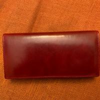 Portafoglio donna in pelle marrone