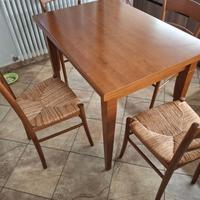 TAVOLO DA CUCINA E 4 SEDIE ABBINATE