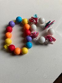 2 braccialetti colorati arcobaleno