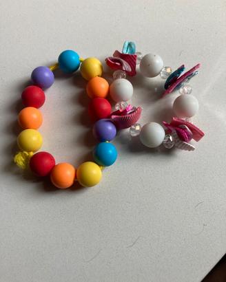 2 braccialetti colorati arcobaleno