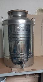 Bidone Fusto per Olio in acciaio Inox