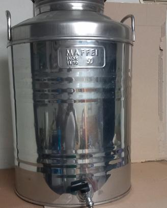 Bidone Fusto per Olio in acciaio Inox