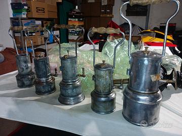 lotto lampade ad acetilene 