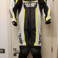 NUOVA Tuta moto in pelle per bambini e ragazzi 