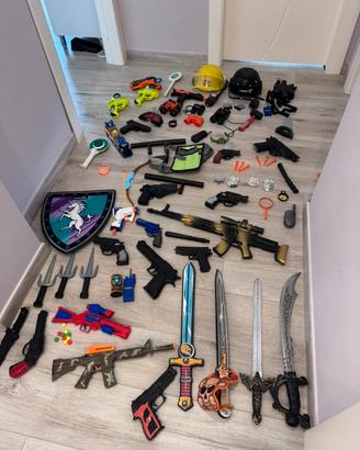 Giochi vari set polizia e armi giocattolo