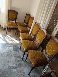 6 sedie d'epoca 
