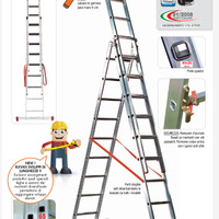 Scala Alluminio Genia R3 Gradini 9+ 9+ 9 285/475/6