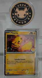 Pokémon Pikachu 051/162 + Coin Pokemon Day 2026