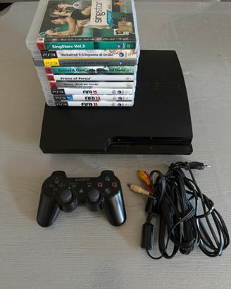 PS3 Slim + controller originale Sony + 9 giochi