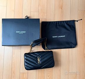 Borsa Saint Laurent Loulou Medium nera