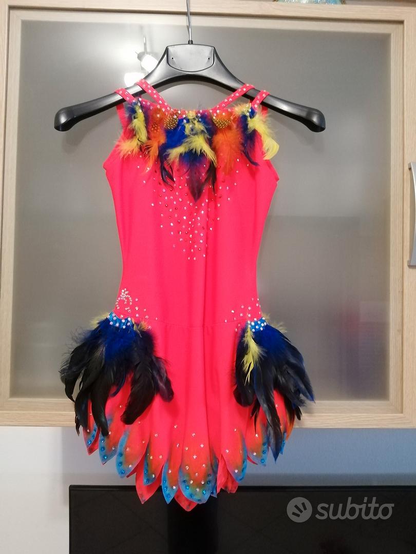 Vestito Da Pattinaggio Atistico Da Donna, Con Gonna A Maniche