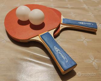 Set 2 Racchette da Ping Pong G Sport + 2 Palline