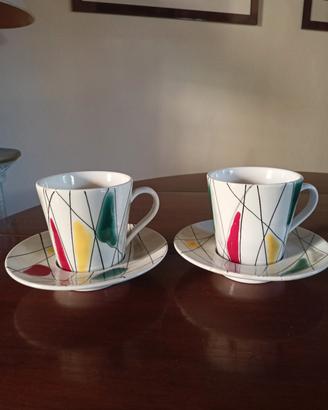 2 tazze industria ceramica vicentina art decò 