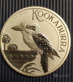 Australia Kookaburra Argento 2022 1oz 0,999 Proof
