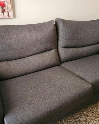 Divano letto Poltronesofà grigio 3 posti