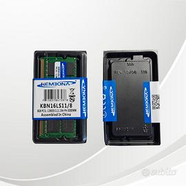 sodimm RAM 8GB DDR3 1600MHz Notebook Portatile