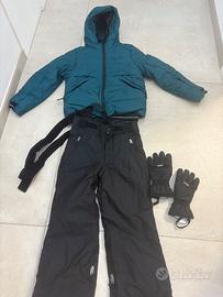 Abbigliamento completo sci bambino da 6 a 8 anni