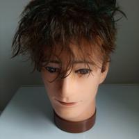 testina capelli veri 