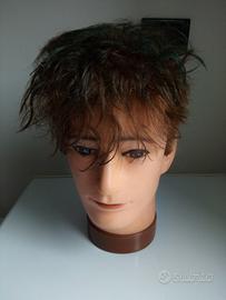 testina capelli veri 