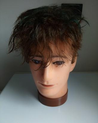 testina capelli veri 