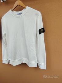 Felpa bianca girocollo bianca taglia S