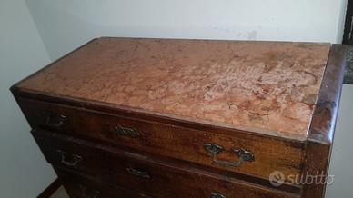 Cassettone Comò Liberty inizio ‘900 in Noce