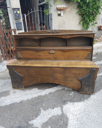 Cassa panca madia antica