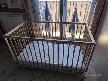 culla lettino Ikea Sniglar con materasso