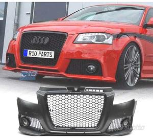 PARAURTI ANTERIORE AUDI A3 8P 08-12 RS NERO PDC