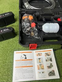 idropulitrice a doppia batteria con valigetta 