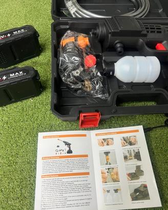 idropulitrice a doppia batteria con valigetta 