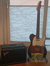 Squier Telecaster + Fender Mustang GT40 + Vox V845