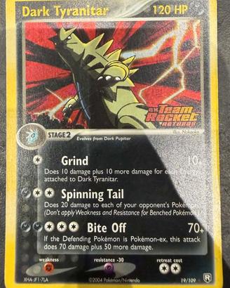 Carta Pokemon Dark Tyranitar Stamped